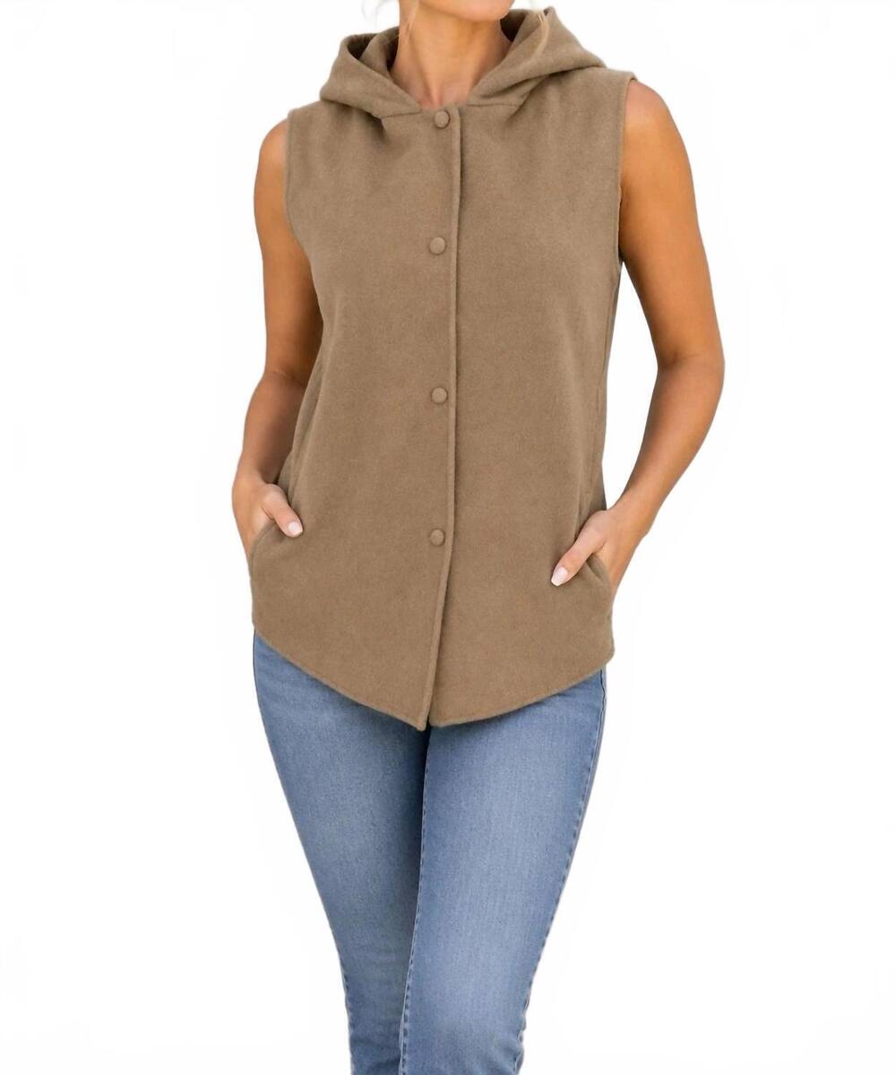 NEW THEORY clairene vest in brown